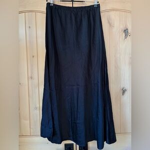CP Shades Tanya Satin Linen Viscose Maxi Skirt